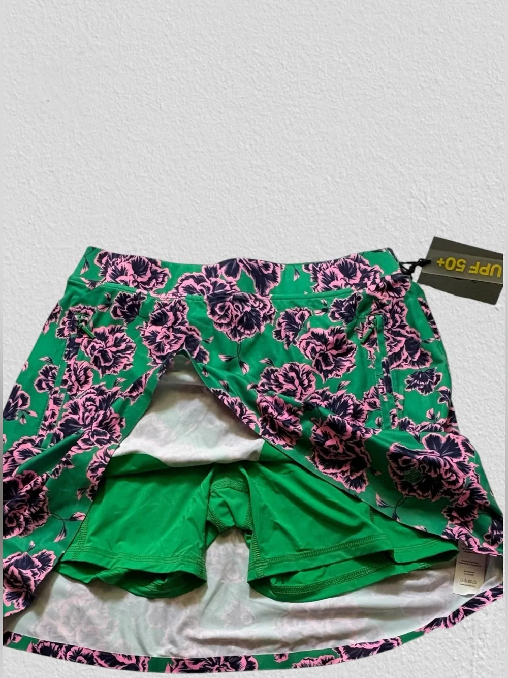 G/Fore Women’s Golf Skort Surf Green Floral Print Size Small Retail $165 - Picture 2 of 6